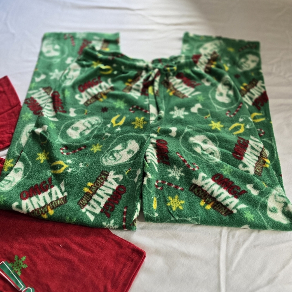 Elf will Ferrell omg santa mens pjs sleepwear pajamas boxed new - Picture 4 of 4